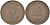 Израиль 10 прута 1949 JE 5709, с жемчужиной KM 11 бронза 111-236