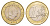Монако 1 евро 2019 KM 194 биметалл UNC 4654-814