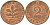 ФРГ 2 пфеннига 1977 D KM 106a, J. 381a сталь плакированная медью 4598-833