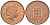 Великобритания 1 пенни 2000 Елизавета II (1952-2022) KM 986, Spink 4710 (B5) сталь плакированная медью 4609-553
