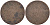 Швеция 1/2 эре 1720-1721 FRS-SM KM 380 (250) медь 28-722