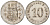 Олигс 10 пфеннигов 1920  Funck 404.4, Men18 24920.2 железо  UNC   39-625