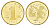 Китай 1 юань 2003 Китайский гороскоп - Год козы KM 1465 латунь BU 1521-812