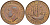 Великобритания 1/2 пенни 1950 Георг VI (1936-1952) KM 868, Spink 4118 бронза 4143-634