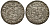 Ливония, Рига 1/24 талера 1647 Шведская оккупация, Кристина (1632-1654), минтмарк собака, вес 1,09 гр. KM 3 серебро 1516-614