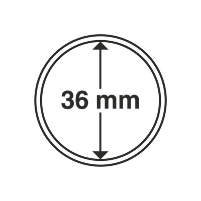 Капсулы круглые – 36 мм, упаковка 10 шт. Leuchtturm. 330757
