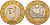 Тайвань 20 долларов 2001 гребля на древних лодках KM 565 биметалл UNC M8-19
