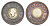 Великобритания 1 пенни ND (1844) модель монеты Виктории в 1 пенни, Джозеф Мур X 9 биметалл 1522-635
