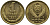 СССР 1 КОПЕЙКА 1991 ММД, БУКВА М KM 126а, Федорин 182 латунь 96-1028