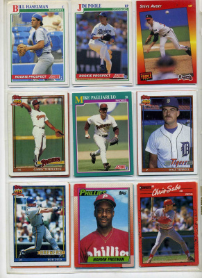 США КАРТОЧКИ БЕЙСБОЛЬНЫЕ 9 штук разных 7501-38