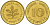 ФРГ 10 пфеннигов 1987 F J. 383, KM 108 сталь плакированная латунью    4603-545