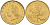 Италия 20 лир 1996 R, дубовый лист KM 97.2 алюминиевая бронза  UNC  4594-1046