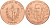 Куба 1 песо 1995 100 лет со дня смерти Хосе Марти KM 519 медь UNC M29-16