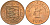 Гернси 2 пенса 1971 Елизавета II (1952-2022), ветряная мельница KM 22 бронза aUNC 4153-715