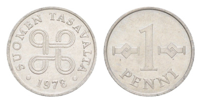 Финляндия 1 пенни 1978 KM 44a алюминий UNC 4647-245