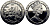 Остров Мэн 1 крона 1997 год быка KM 725 медно-никель UNC M90-21