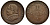 Ватикан 1 сольдо 1867 Папа Пий IX (1846-1878), большой бюст KM 1372.2 медь 55-116
