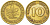 ФРГ 10 ПФЕННИГОВ 1968 J KM 108, J. 383 сталь плакированная латунью 3718-735