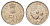 Индия 50 пайс 1972 25 лет независимости Индии KM 60 медно-никель UNC 4686-1115