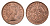 ЮАР 1/4 пенни (фартинг) 1955 Елизавета II (1952-2022) KM 44 бронза UNC 4690-924