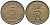 ДАНИЯ 5 ЭРЕ 1964 C; S, ФРЕДЕРИК IX (1947-1972) KM 848.1 бронза 89-1745