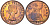 Великобритания 1 пенни 1964 Елизавета II (1952-2022) KM 897, Spink 4157 бронза 4593-442