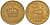 Югославия 2 динара 1938 Петар II, малая корона KM 21 алюминиевая бронза aUNC 4589-321