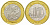 Китай 10 юаней 2016 год обезьяны KM 2255 биметалл  UNC  M66-17