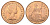 Великобритания 1 пенни 1967 Елизавета II (1952-2022) KM 897, Spink 4157 бронза UNC 4661-941