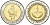 Ливия 1/2 динара 2004 1372 год KM 27 биметалл 540-526