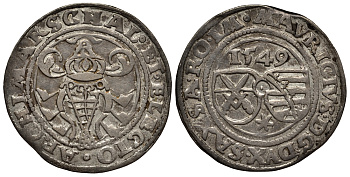 Саксония 1/4 талера 1549 Мориц (1541-1553) Kahnt 18, Kohl 5 серебро 10-016-06