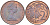 Новая Зеландия 2 цента 1969 Елизавета II (1952-2022), два цветка кохаи KM 32.1 бронза UNC 214-836