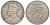 Фиджи 1 флорин 1934 Георг V (1910-1936), герб Фиджи KM 5 серебро    1531-1013