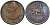 Эфиопия 10 центов 1943-1944 EE 1936, Хайле Селассие I, второе правление (1930-1936) KM 34 медь 4579-231