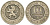 БЕЛЬГИЯ 10 САНТИМОВ 1861 BELGES KM 22 медно-никель 83-1646
