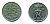 ДАНИЯ 25 ЭРЕ 1965 KM 850 медно-никель 04-923