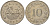 Мальта 10 центов 1972 баржа Великого магистра KM 11 медно-никель 82-444