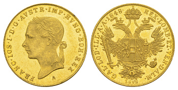 Австрия 1 дукат 1898 50 лет правлению, Франц Иосиф I (1848-1916) KM 2268 золото UNC 00-801-38