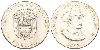Панама 1 бальбоа 1983 KM 76 медь плакированная медно-никелем aUNC 00-1067-6-61