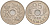 ДАНИЯ 25 ЭРЕ 1966 С; S, ФРЕДЕРИК IX (1947-1972) KM 855.1 медно-никель UNC 106-231