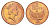Соломоновы Острова 2 цента 1996 KM 25 сталь плакированная бронзой UNC 4397-121