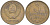 СССР 3 копейки 1971 с уступом KM 128а, Федорин 155 латунь 4114-256
