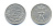 ДАНИЯ 25 ЭРЕ 1962 С; S, ФРЕДЕРИК IX (1947-1972) KM 850 медно-никель 51-4426