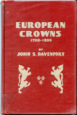 Германия книга "European Crowns 1700-1800 by Davenport" 1961 Европейские кроны 1700-1800 годов, 334 страницы, в твердом переплете   бумага   00-01-16-11