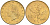 Италия 20 лир 1991 R, дубовый лист KM 97.2 алюминиевая бронза  UNC  4594-825