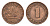 ФРГ 1 пфенниг 1949 F KM A101, J. 376 сталь плакированная медью 4685-345