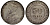 Стрейтс-Сетлментс 50 центов 1920 Георг V (1910-1936) KM 35.1 серебро 1521-222