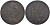 Ирландия 1/2 пенни 1776 Георг III, тип III, большая голова KM 140 медь    4680-913
