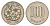 Япония 100 йен 1967 Yr. 42, Хирохито (1926-1989) Y 82 медно-никель 4647-1066