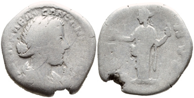 Римская Империя денарий 161-169 Луцилла, жена Луция Вера fine RIC 784 серебро 270-225